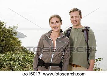 Picture - couple in hiking 
gear. fotosearch 
- search stock 
photos, pictures, 
images, and photo 
clipart