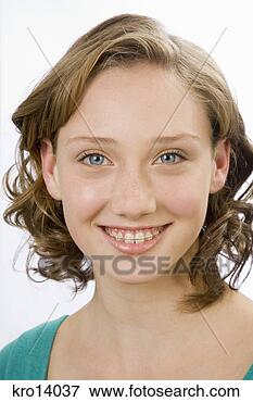 Picture - close up of girl 
wearing retainer. 
fotosearch - search 
stock photos, 
pictures, images, 
and photo clipart