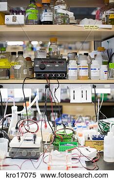Stock Image - shelves with supplies 
in laboratory. 
fotosearch - search 
stock photos, 
pictures, images, 
and photo clipart