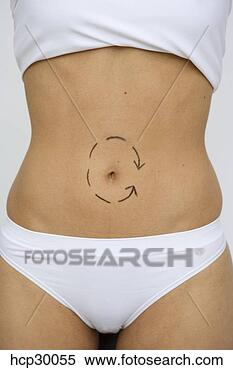 Stock Image - woman's bare torso 
with arrow around 
navel. fotosearch 
- search stock 
photos, pictures, 
images, and photo 
clipart