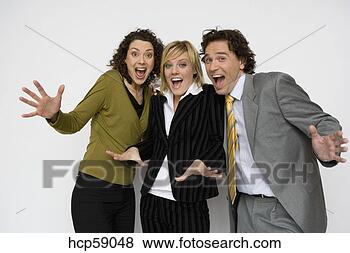 Stock Photo - businesspeople 
acting surprised. 
fotosearch - search 
stock photos, 
pictures, images, 
and photo clipart