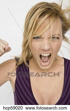 Stock Photography - woman screaming. 
fotosearch - search 
stock photos, 
pictures, images, 
and photo clipart