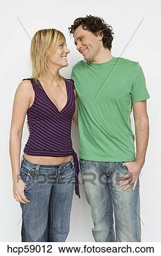 Stock Photo - young couple smiling. 
fotosearch - search 
stock photos, 
pictures, images, 
and photo clipart