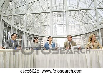Stock Image - businesspeople 
at conference. 
fotosearch - search 
stock photos, 
pictures, images, 
and photo clipart