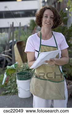 Stock Photograph - woman in garden. 
fotosearch - search 
stock photos, 
pictures, images, 
and photo clipart