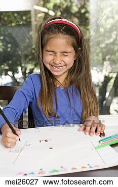 Foto - menina,  desenho, 
 olhos,  fechado. 
fotosearch - busca 
de fotos, imagens 
e clipart