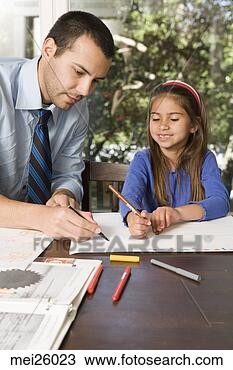 Banco de Imagem - pai,  filha,  
desenho,  junto. 
fotosearch - busca 
de fotos, imagens 
e clipart