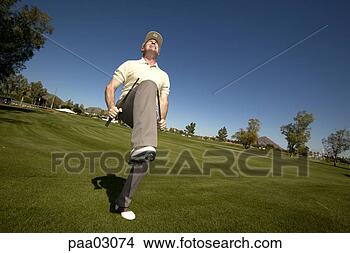 Stock Photo - man breaking golf 
club in half. 
fotosearch - search 
stock photos, 
pictures, images, 
and photo clipart