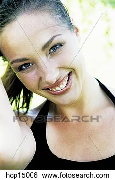 Stock Photo - woman smiling. 
fotosearch - search 
stock photos, 
pictures, images, 
and photo clipart