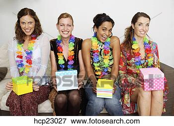 Picture - women holding 
gifts. fotosearch 
- search stock 
photos, pictures, 
images, and photo 
clipart