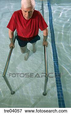 Picture - man having physical 
therapy in pool. 
fotosearch - search 
stock photos, 
pictures, images, 
and photo clipart