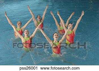 Stock Photography - synchronized swim 
team performing. 
fotosearch - search 
stock photos, 
pictures, images, 
and photo clipart