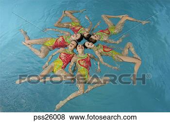 Stock Photo - synchronized swim 
team performing. 
fotosearch - search 
stock photos, 
pictures, images, 
and photo clipart