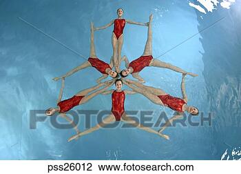 Stock Photo - synchronized swim 
team performing. 
fotosearch - search 
stock photos, 
pictures, images, 
and photo clipart
