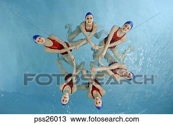 Stock Photo - synchronized swim 
team performing. 
fotosearch - search 
stock photos, 
pictures, images, 
and photo clipart