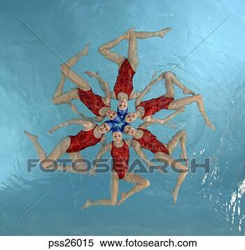Stock Image - synchronized swim 
team performing. 
fotosearch - search 
stock photos, 
pictures, images, 
and photo clipart