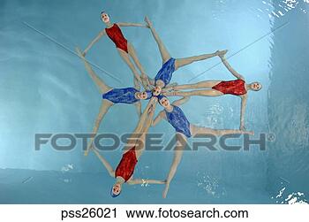 Stock Photography - synchronized swim 
team performing. 
fotosearch - search 
stock photos, 
pictures, images, 
and photo clipart