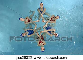 Stock Photo - synchronized swim 
team performing. 
fotosearch - search 
stock photos, 
pictures, images, 
and photo clipart