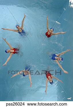 Stock Photo - synchronized swim 
team performing. 
fotosearch - search 
stock photos, 
pictures, images, 
and photo clipart