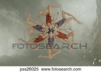 Stock Image - synchronized swim 
team performing. 
fotosearch - search 
stock photos, 
pictures, images, 
and photo clipart