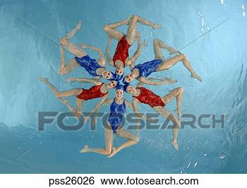 Stock Photo - synchronized swim 
team performing. 
fotosearch - search 
stock photos, 
pictures, images, 
and photo clipart