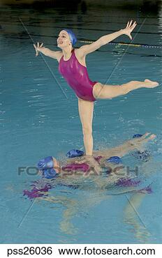 Stock Photo - synchronized swim 
team performing. 
fotosearch - search 
stock photos, 
pictures, images, 
and photo clipart