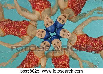 Stock Image - synchronized swim 
team practicing. 
fotosearch - search 
stock photos, 
pictures, images, 
and photo clipart