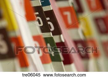 Stock Image - color coded medical 
record files. 
fotosearch - search 
stock photos, 
pictures, images, 
and photo clipart