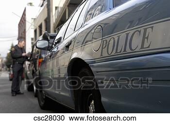 Arquivo de Fotografias - fim,  cima,  polícia, 
 car. fotosearch 
- busca de fotos, 
imagens e clipart