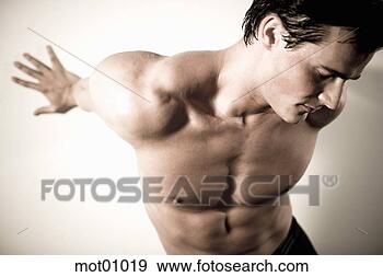Arquivo Fotográficos - alto,  ângulo, 
 vista,  nu-chested. 
fotosearch - busca 
de fotos, imagens 
e clipart