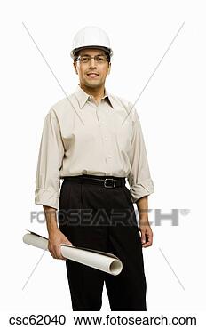 Stock Photography - male architect 
wearing hard hat. 
fotosearch - search 
stock photos, 
pictures, images, 
and photo clipart