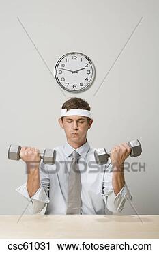 Stock Photography - businessman lifting 
weights. fotosearch 
- search stock 
photos, pictures, 
images, and photo 
clipart