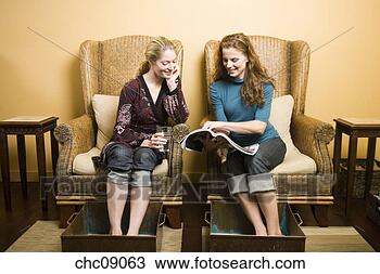Stock Photo - women receiving 
spa pedicures. 
fotosearch - search 
stock photos, 
pictures, images, 
and photo clipart