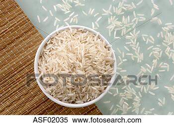Stock Image - basmati-rice in 
bowl on table 
mat. fotosearch 
- search stock 
photos, pictures, 
images, and photo 
clipart