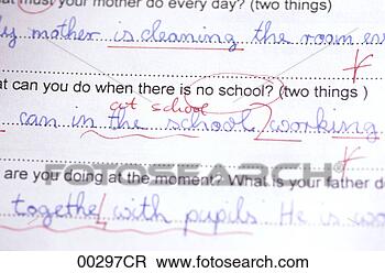 Stock Photo - english homework. 
fotosearch - search 
stock photos, 
pictures, images, 
and photo clipart