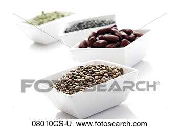 Stock Photo - lintils and beans 
in bowls, close-up. 
fotosearch - search 
stock photos, 
pictures, images, 
and photo clipart