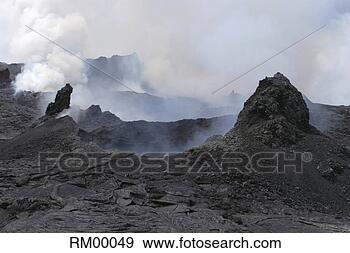 Stock Photograph - hawaii - view 
at puu oo crater. 
fotosearch - search 
stock photos, 
pictures, images, 
and photo clipart