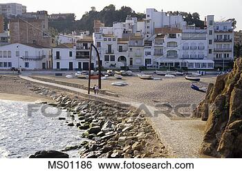 Banco de Imagem - par,   andar, 
  sant,   andreu, 
  palomera,   
blanes,   costa. 
fotosearch - busca 
de fotos, imagens 
e clipart