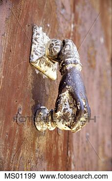 Stock Photograph - rusted door handle, 
girona, costa 
brava, catalonia, 
spain. fotosearch 
- search stock 
photos, pictures, 
images, and photo 
clipart