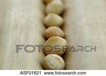 Arquivo de Fotografia - macadamia,  nozes, 
 close-up. fotosearch 
- busca de fotos, 
imagens e clipart