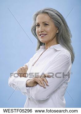 Banco de Imagem - sênior,  mulher, 
 retrato. fotosearch 
- busca de fotos, 
imagens e clipart