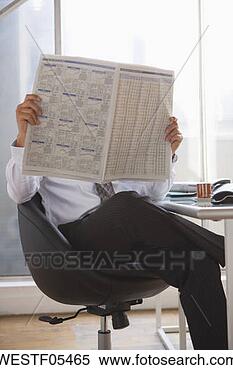 Banco de Imagem - negócio,  leitura, 
 jornal. fotosearch 
- busca de fotos, 
imagens e clipart