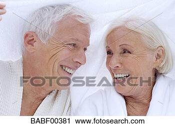 Stock Photography - germany, portrait 
of a senior couple 
in spa, close-up. 
fotosearch - search 
stock photos, 
pictures, images, 
and photo clipart