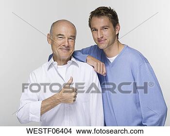 Banco de Imagem - maduras,  pai, 
 retrato. fotosearch 
- busca de fotos, 
imagens e clipart