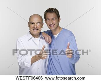 Banco de Imagem - maduras,  pai, 
 thumps,  cima, 
 retrato. fotosearch 
- busca de fotos, 
imagens e clipart