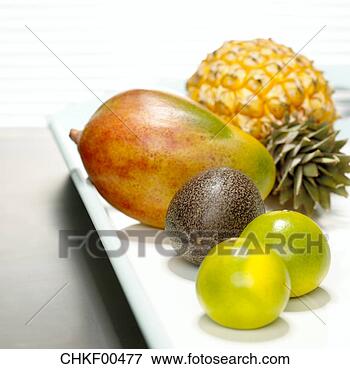 Foto - bandeja,  exoticas, 
 frutas,  close-up. 
fotosearch - busca 
de fotos, imagens 
e clipart