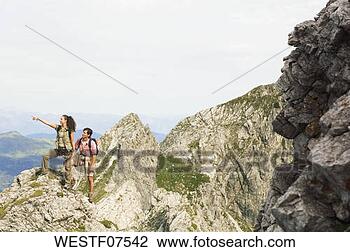Banco de Imagem - áustria,  salzburger, 
 terra,  par, 
 hiking. fotosearch 
- busca de fotos, 
imagens e clipart