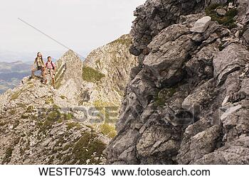 Banco de Imagem - áustria,  salzburger, 
 terra,  par, 
 hiking. fotosearch 
- busca de fotos, 
imagens e clipart