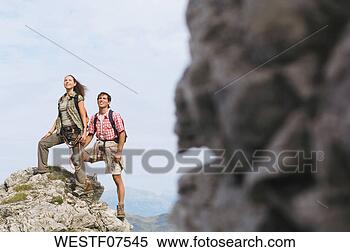 Banco de Imagem - áustria,  salzburger, 
 terra,  par, 
 montanha,  topo. 
fotosearch - busca 
de fotos, imagens 
e clipart
