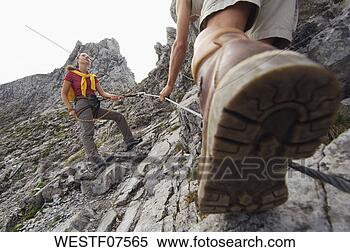 Banco de Imagem - áustria,  salzburger, 
 terra,  par, 
 montanha,  escalando. 
fotosearch - busca 
de fotos, imagens 
e clipart